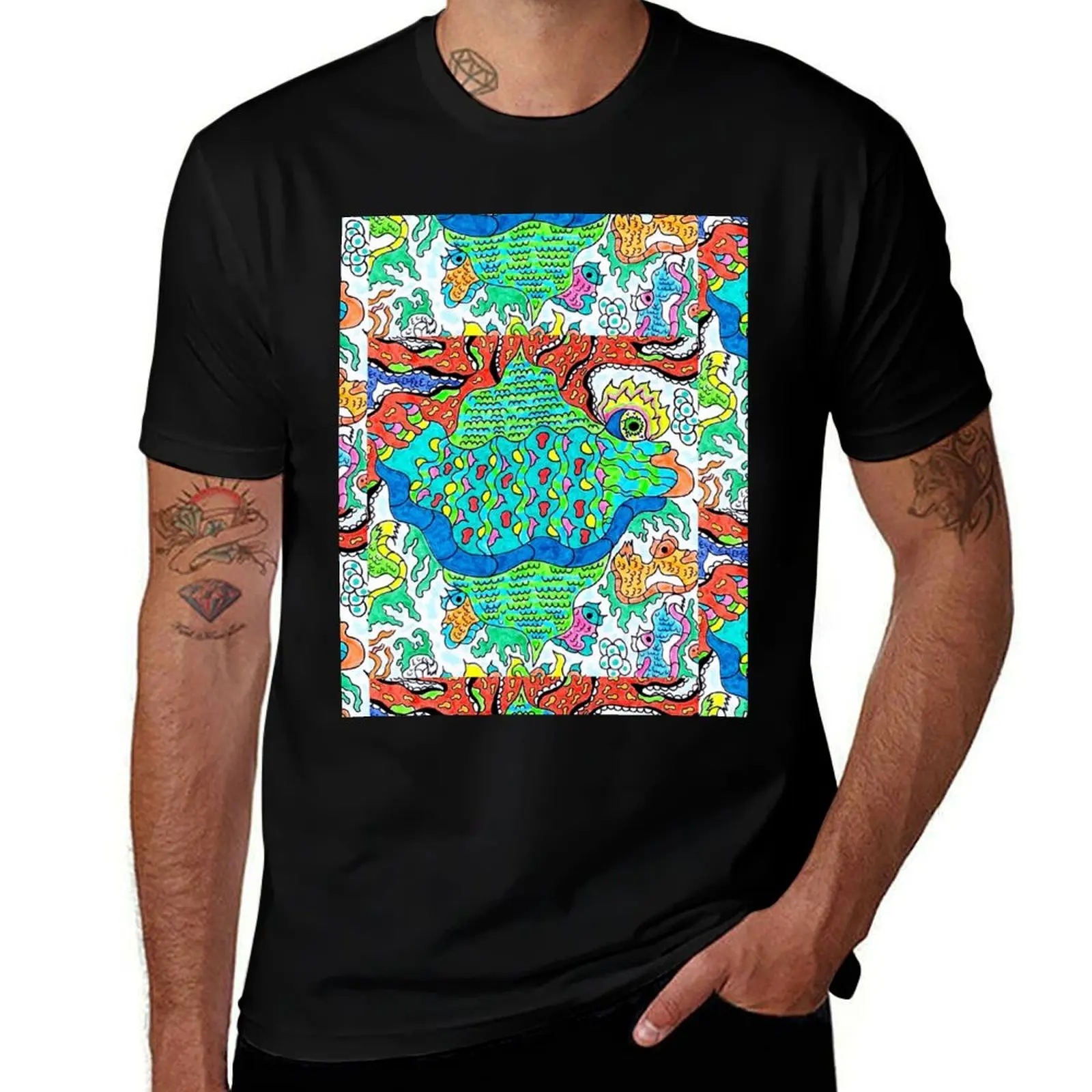 

Ocalafish T-Shirt t shirts for man graphic funny anime t shirts oversize
