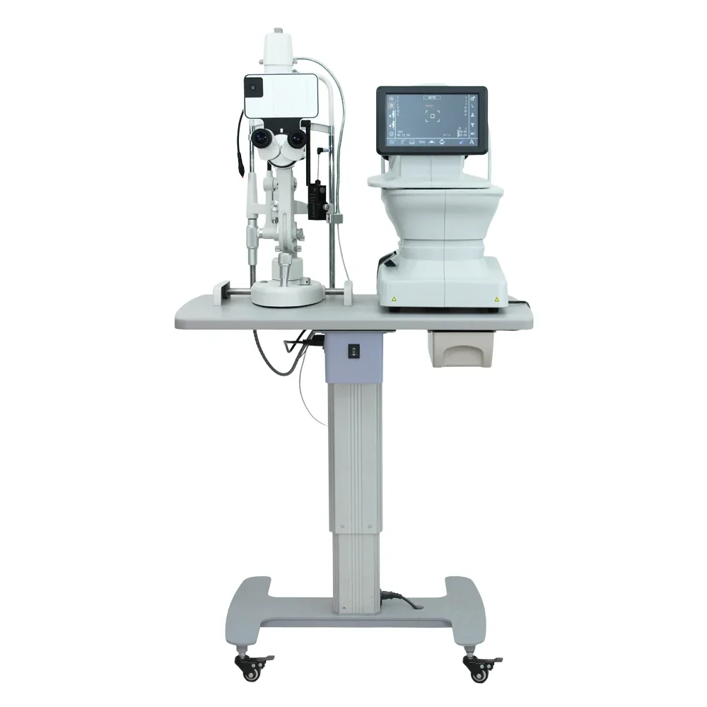 HD-18A Auto Lensmeter Table/Slit Lamp Table,  Electric Adjustable Ophthalmic Instrument with Motor Metal Material