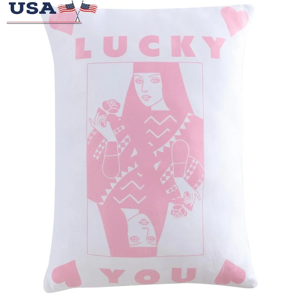 وسادة سموشي المزخرفة لملكة القلوب مقاس 18 × 14 لهجة مريحة للمراهقين والشباب والكبار، صالة قيلولة أنيقة للاستخدام الداخلي