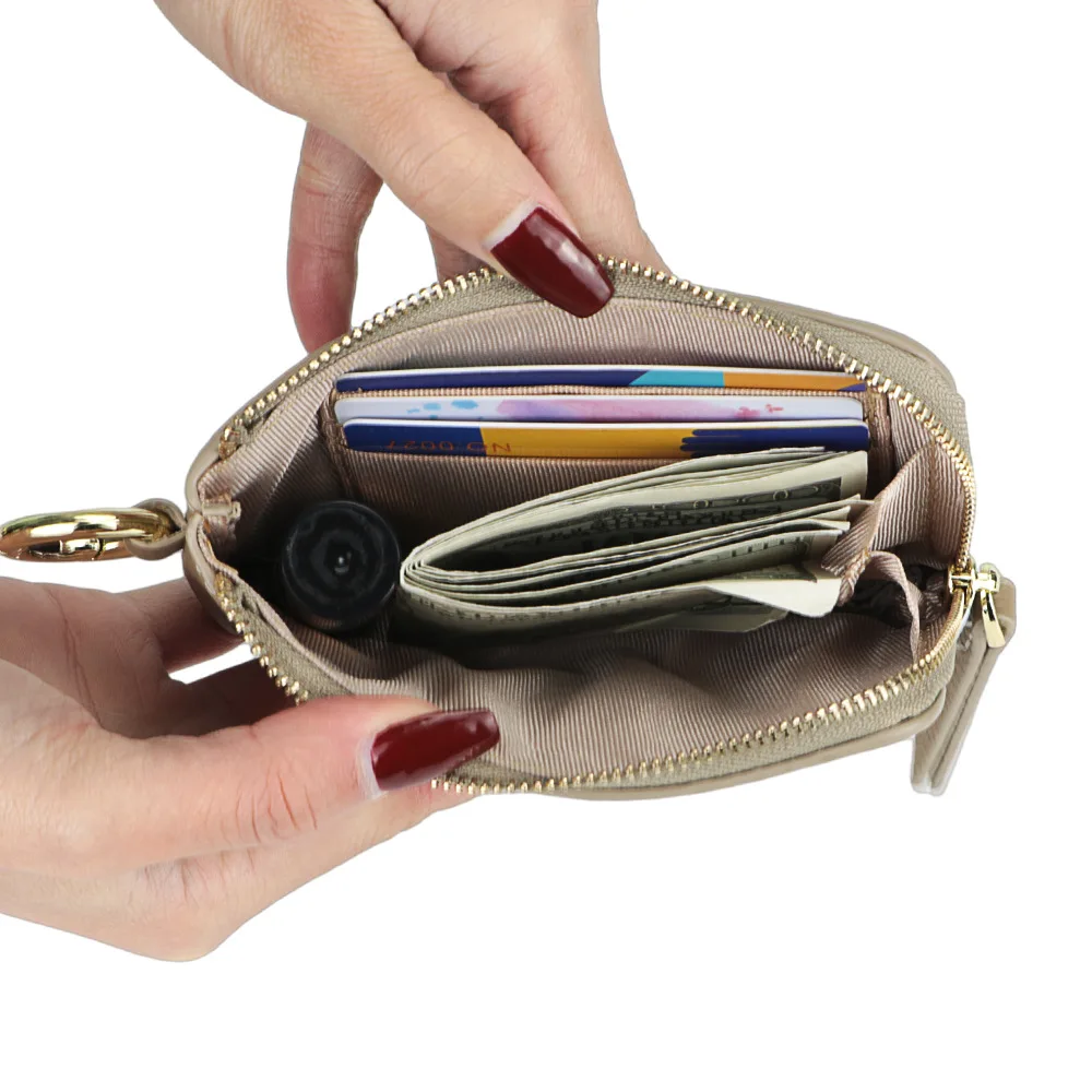 Royal Bagger Coin Purse for Women Genuine Cow Leather Fashion Thin Card Holder Small Storage Bag Girls Change Pouch Wallet 1542