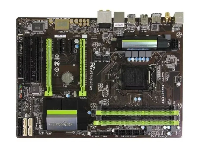 

Для Gigabyte G1. Основная плата Snper B5 b85, Magic Sound Deluxe, большая плата, 4 памяти