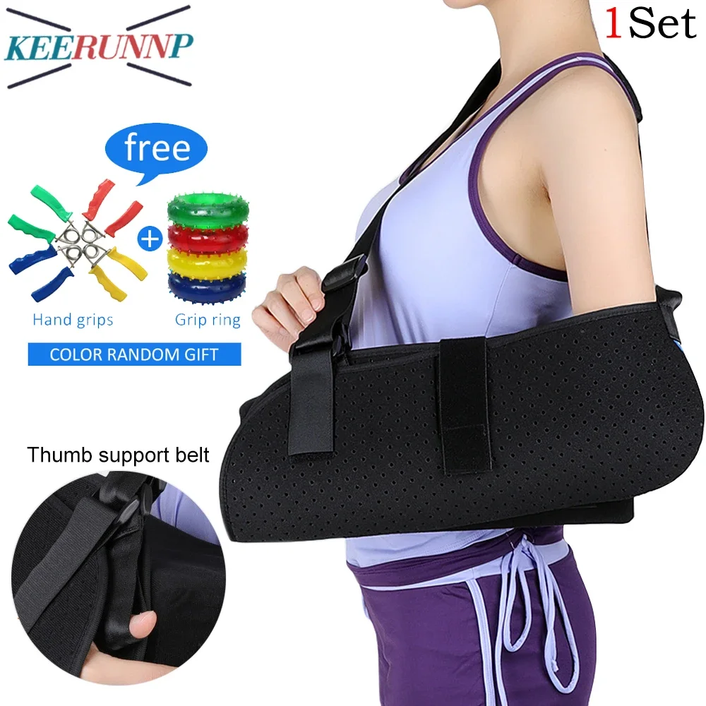 

1Set Shoulder Abduction Sling for Surgery,Broken Arm & Injury Support Sling Shoulder Immobilizer Adjustable Stabilizing Support