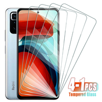 4-1Pcs Tempered Glass For Xiaomi Redmi Note 4 7 8 9 10 Pro 4G 4X 8T 9S 9T 5G Screen Protector For Redmi Note 10S 10T