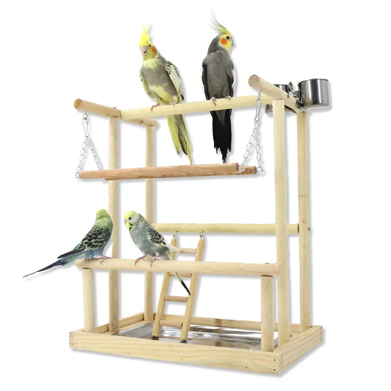 K5DC Parrot Playstand Perch Gym Bird Gym Parakeets Toy Bird Toy Birdcage Stands Bird Playground Bird Perch Stand Parrot Stand