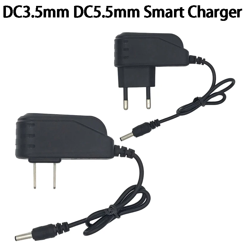 

EU/US Plug 3.7/4.2V Headlamp Electronic Direct Charge DC3.5mm DC5.5mm Smart Charger for Flashlight Charger 18650 Lithium Battery