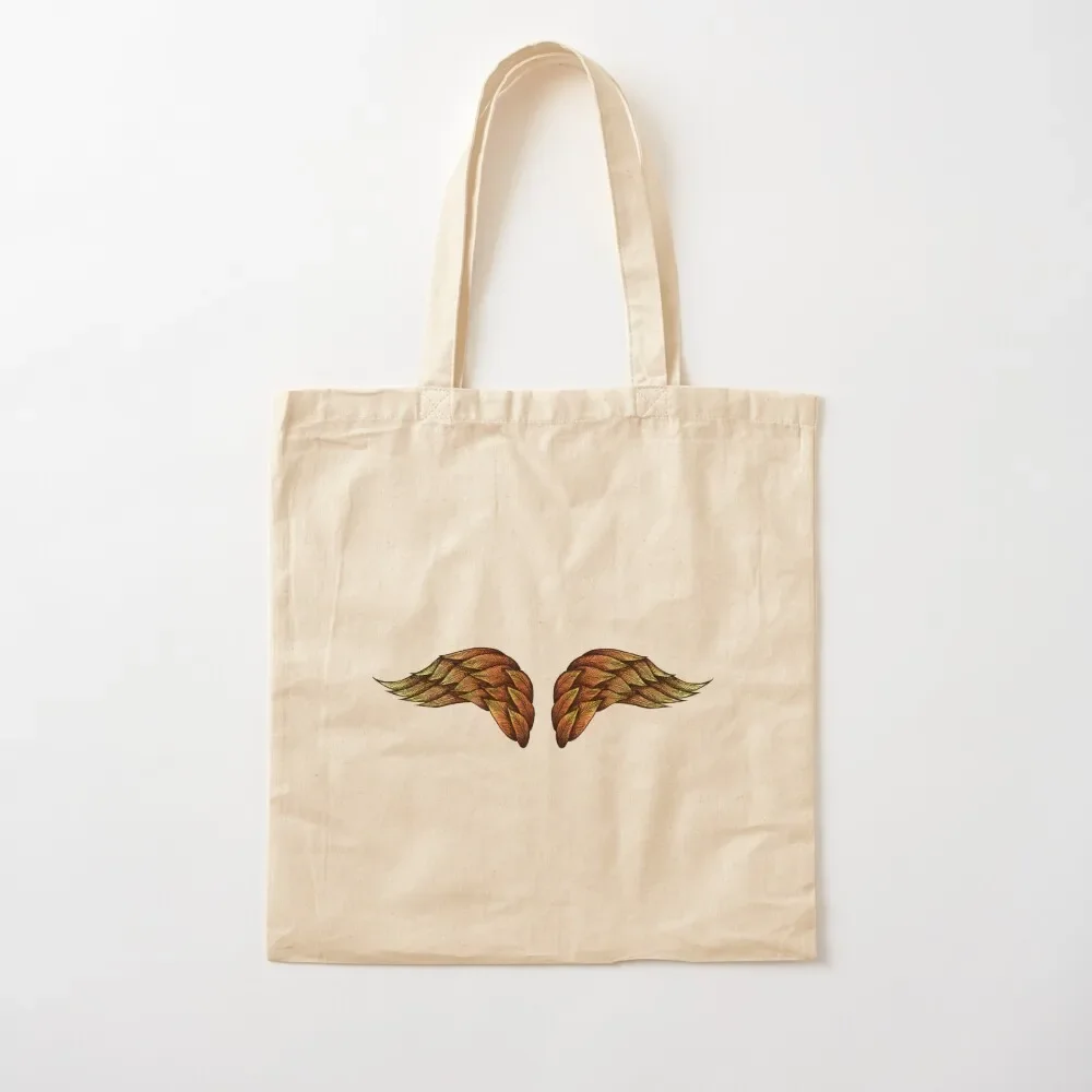 

Angel Wings on Fire mosaic illustration Tote Bag tote canvas personalized