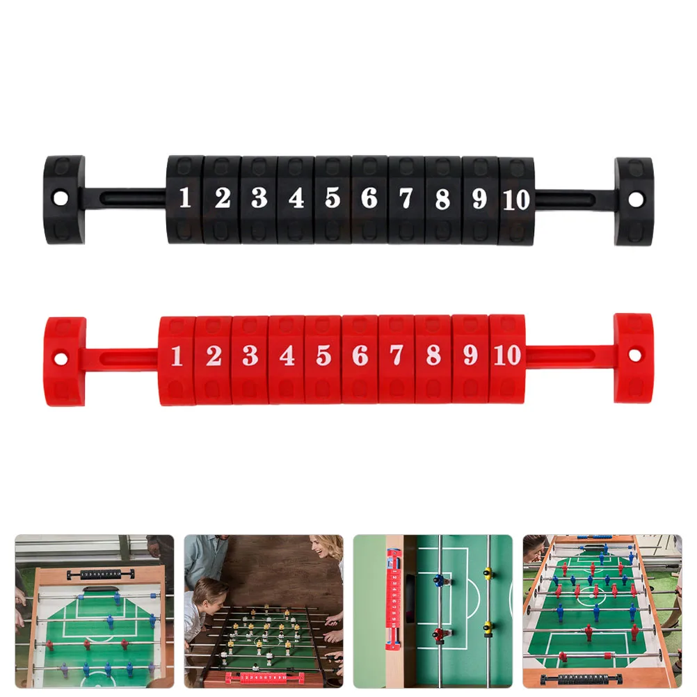 

2pcs Table Soccer Score Sturdy Plastic Foosball Scoring Keepers Desktop Football Counters Boat-Shaped Durable Scorekeeper For