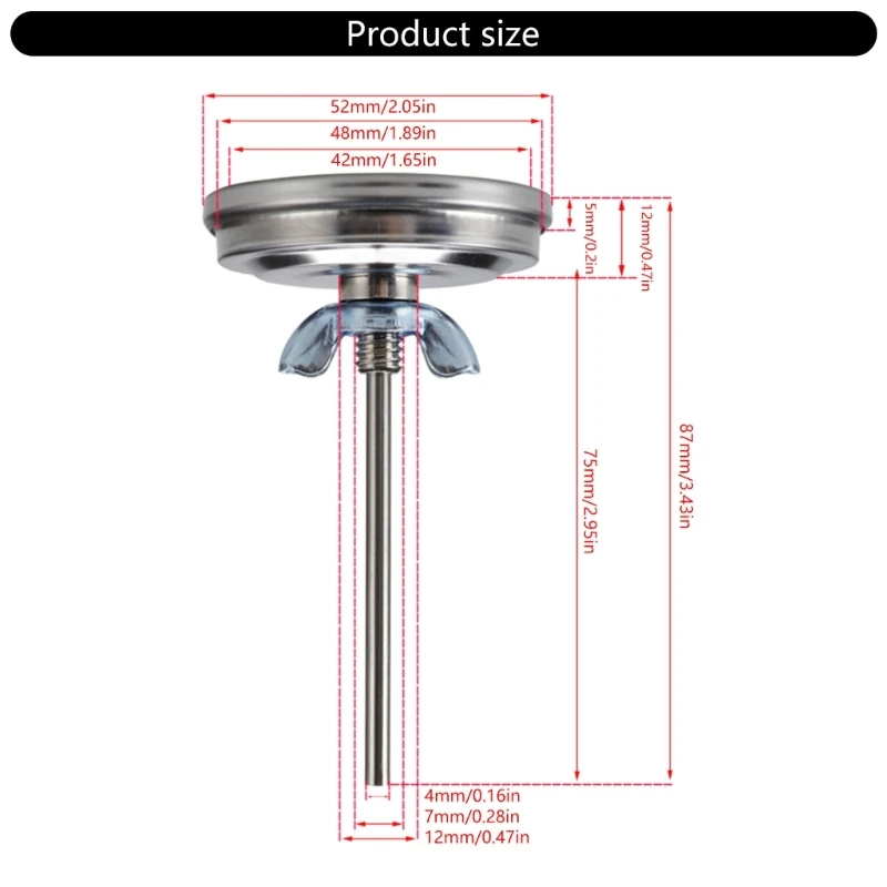 Thermomètres en acier inoxydable 10-287 ℃/50-550 ℉, cadrans à filetage 5/16UNG, compteur température, livraison directe