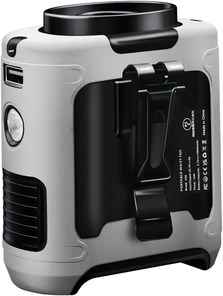 

Усовершенствованный портативный вентилятор 2024 года с аккумулятором 10000 мАч и 40-часовой работой, для активного отдыха на природе