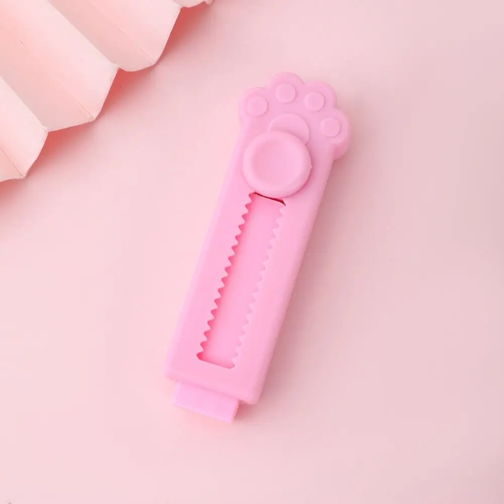 Correction Tools Cute Cat Paw Eraser Simple Creativity Push-pull Eraser Retractable Wipe Clean Pencil Rubber Children