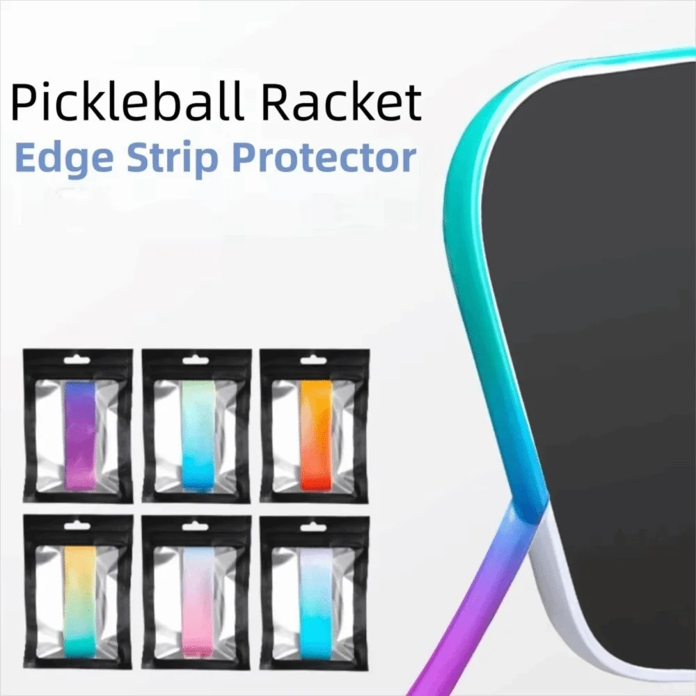 Dual-Color Gradient Pickleball Paddle Edge Tape Anti-Chip TPU Material Pickleball Paddle Edge Guard Durable Frame