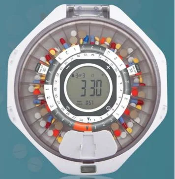 Smart Electronic Pill Box With Reminder & Easy-Open Design, Weekly Pill Dispenser For Nursing Homes