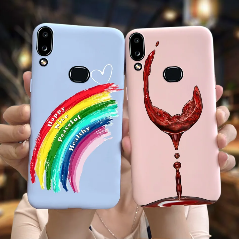 Case For Samsung Galaxy A10 Case A105FN Silicon Soft TPU Flower Slim Back Cover For Samsung A10S SM-A107F A 10S A 10 Phone Cover