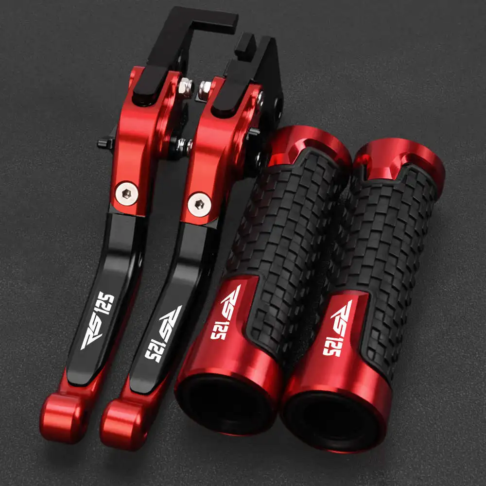 

For APRILIA Motorcycle Accessories RS 125 Adjustable Brake Clutch Levers Handle Bar Hand Grips RS125 2006 2007 2008 2009 2010