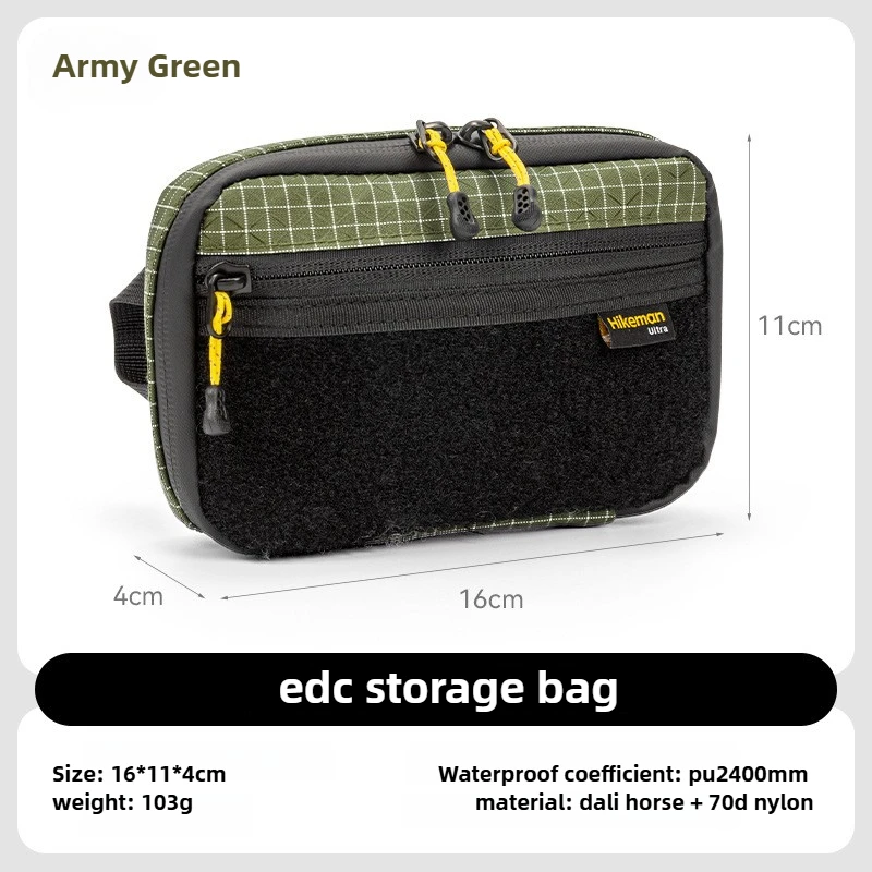 Hikeman التكتيكية EDC حقيبة التخزين أدوات في الهواء الطلق تنظيم الإسعافات الأولية ركاب المشي لمسافات طويلة الرجال المحمولة بطاقة صغيرة حقيبة الظهر #6