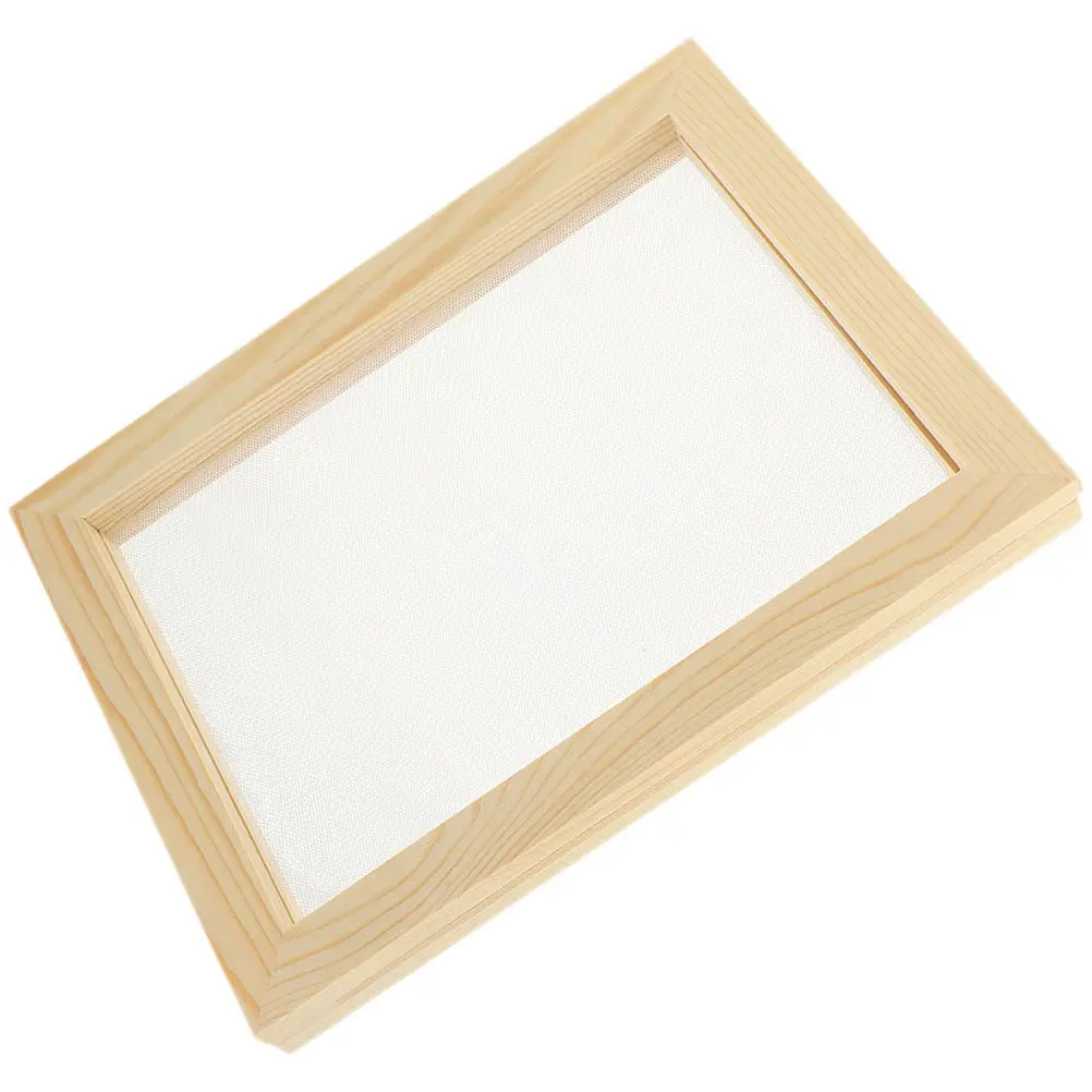 

Handmade Paper Making Screen Wooden DIY Craft Frame Paper Making Kit for Educational Experiments and Art
