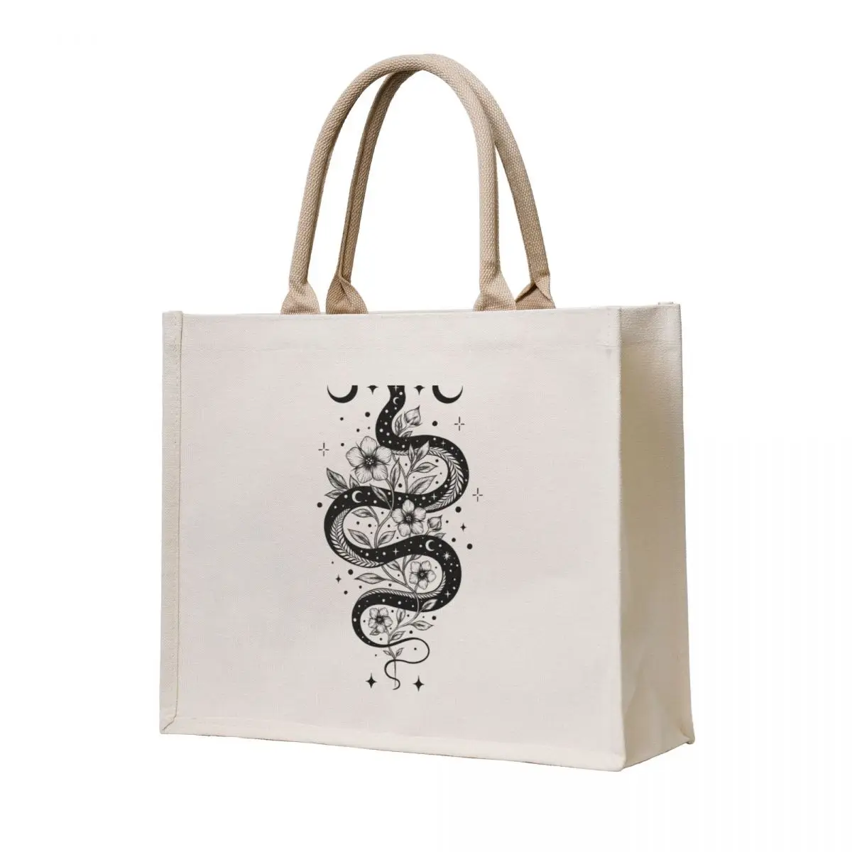 

Serpent Spell-Black Tote Bag sacs de shopping Cloth bag Women's tote bag