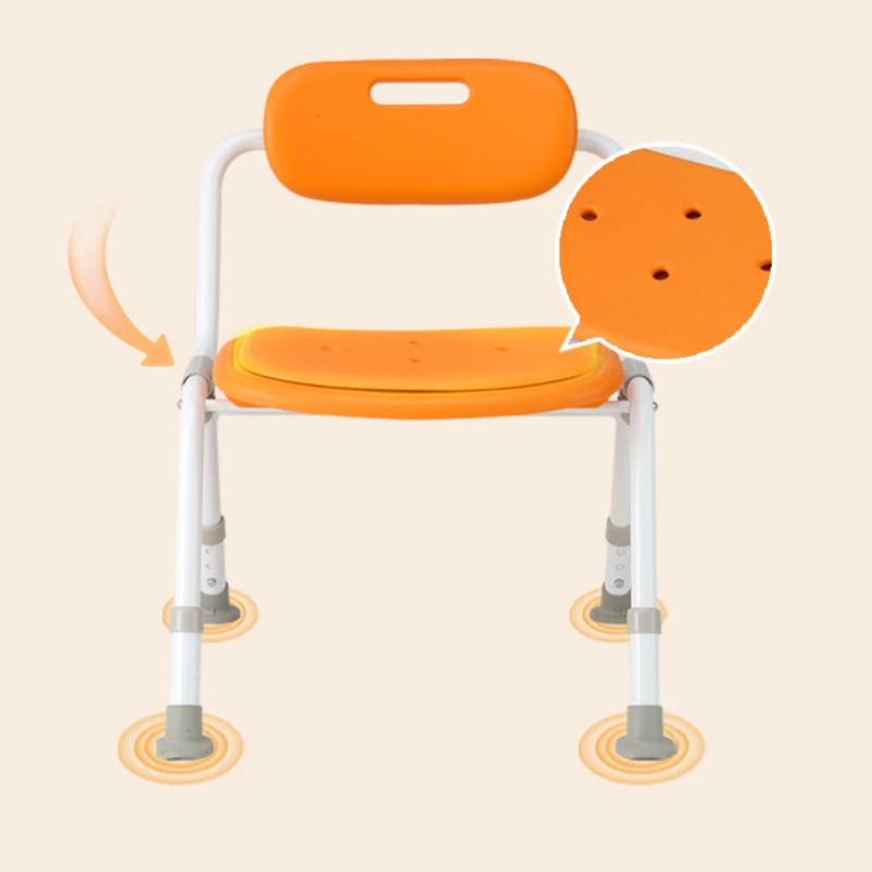 Toilet Cleaner Stool Elderly Comfortable Chairs Step Platform Chair Backrest Home Bath Shower Tabourets Plastic Stools Design