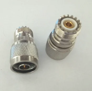 1 unidad de enchufe N macho a UHF PL259 SO239 hembra Jack Coaxia recta RF adaptador conectores