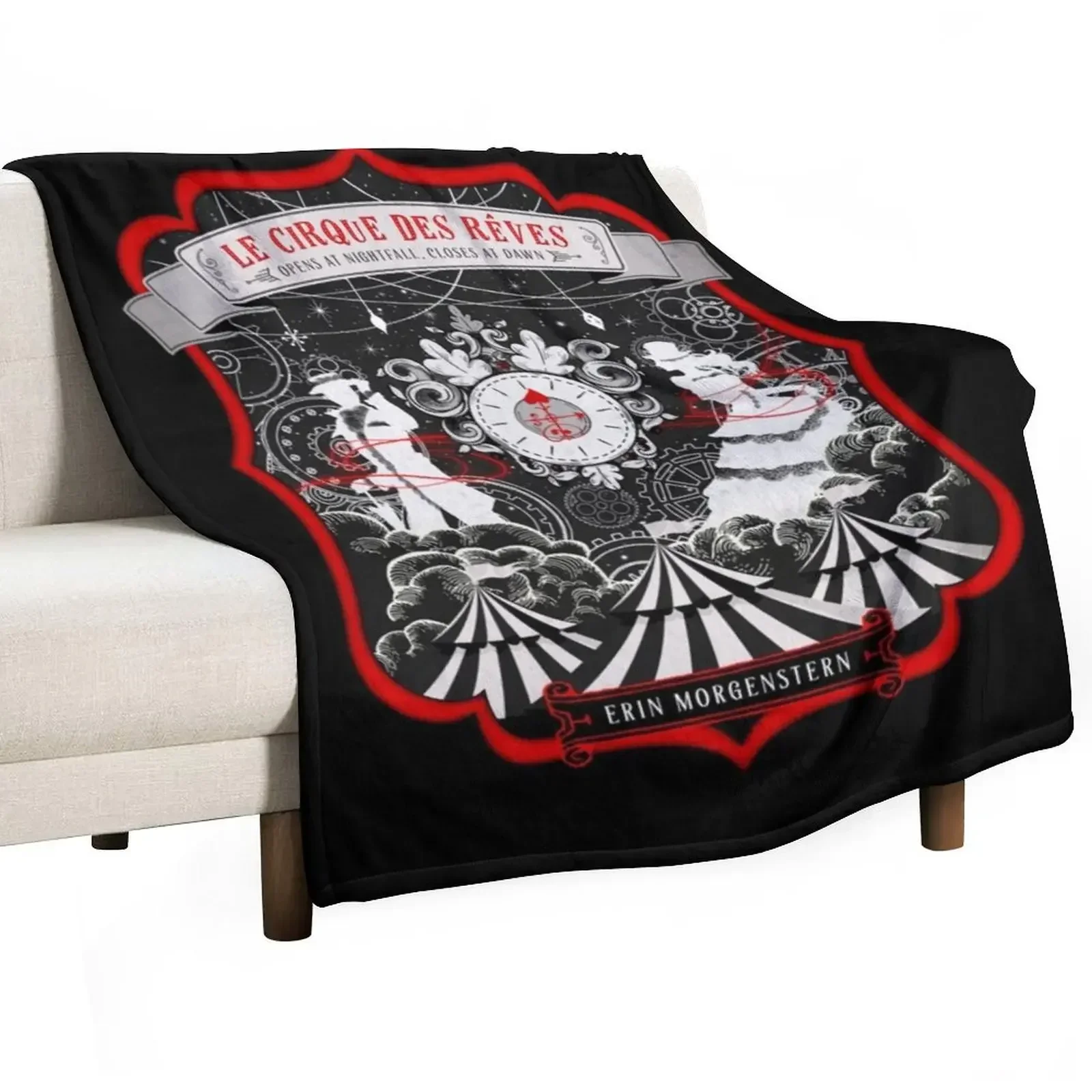 

The Night Circus Throw Blanket Flannel Bed linens Plaid Blankets