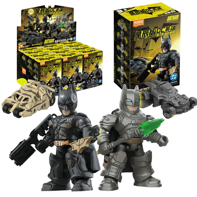 1/12 pièces Blokees DC Hero Batman bloc de construction couture jouet Batman Batmobile figurine à collectionner enfant cadeau de noël