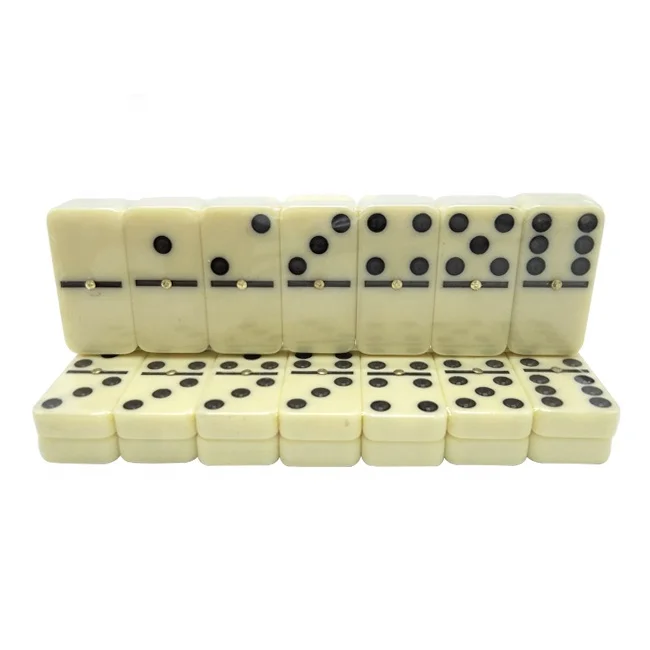 Professionele dubbele 6 Jumbo Domino Set 28 stuks Toernooiformaat Domino Acrlico Blokken Kid Bordspellen