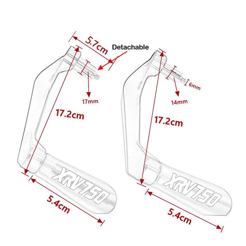 For XRV750 L-Y AFRICA TWIN Motorcycle Universal Handlebar Grips Guard Brake Clutch Levers Handle Bar Guard Protect