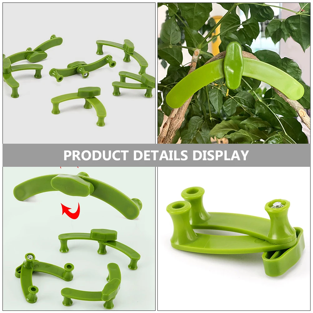 

12pcs Tree Bender Clips Plant Branch Shaper Reusable Garden Tools Adjustable Puller Resistance Outdoor Bending