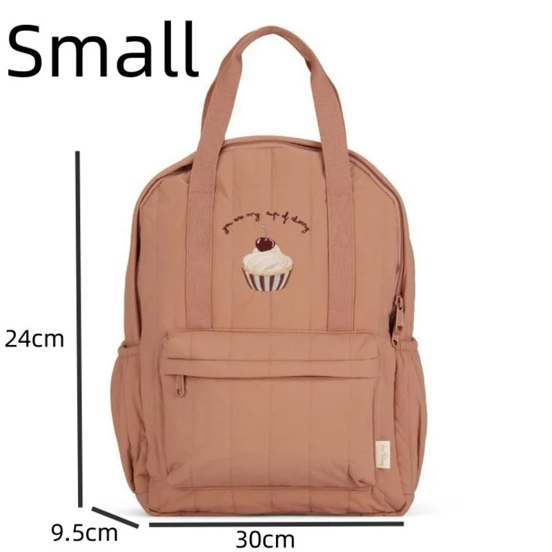 KS-mochila de nailon para bebé y Mamá, morral escolar informal de dos tamaños con estampado bordado, bonito bolso de almacenamiento de viaje, novedad de 2024