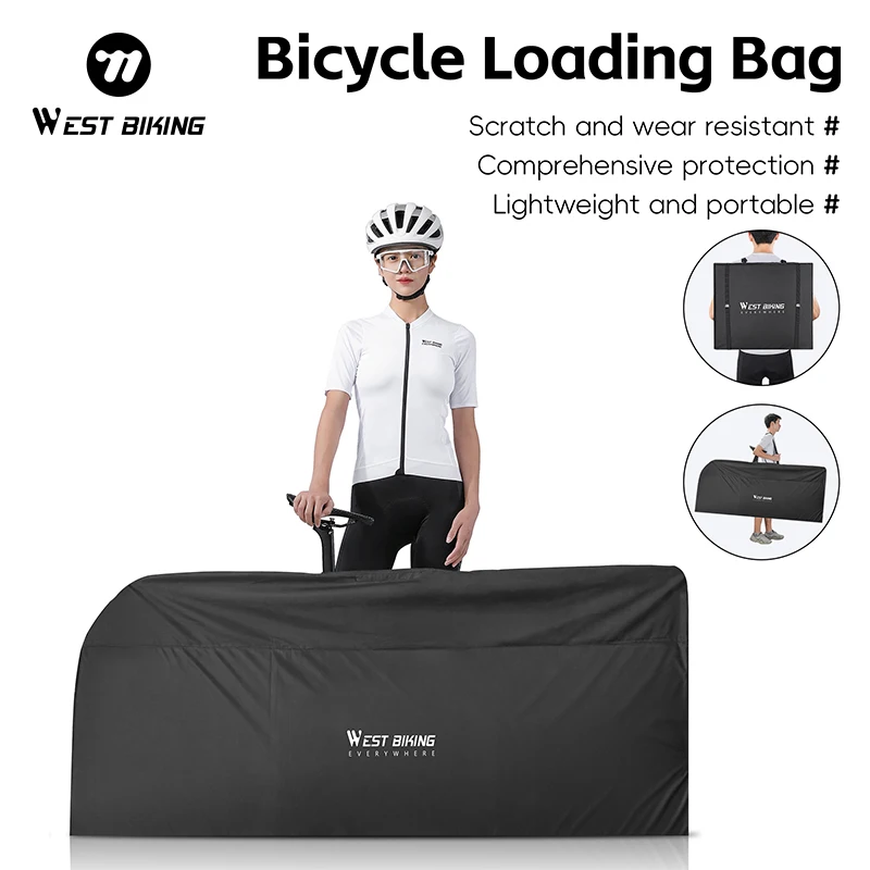 WEST BIKING Bicycle Loading Bag 27.5 Inch MTB 700C Road Bike Storage Bag Foldable Lightweight Waterproof Bike Accessories