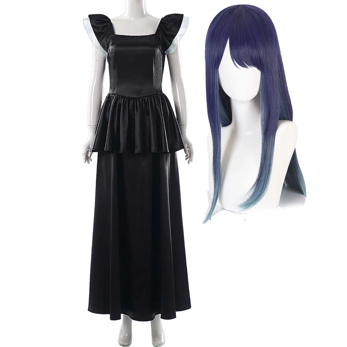 

Women Anime Oshi No Ko Season 3 Akane Kurokawa Cosplay Black Dress Costume Or Wig