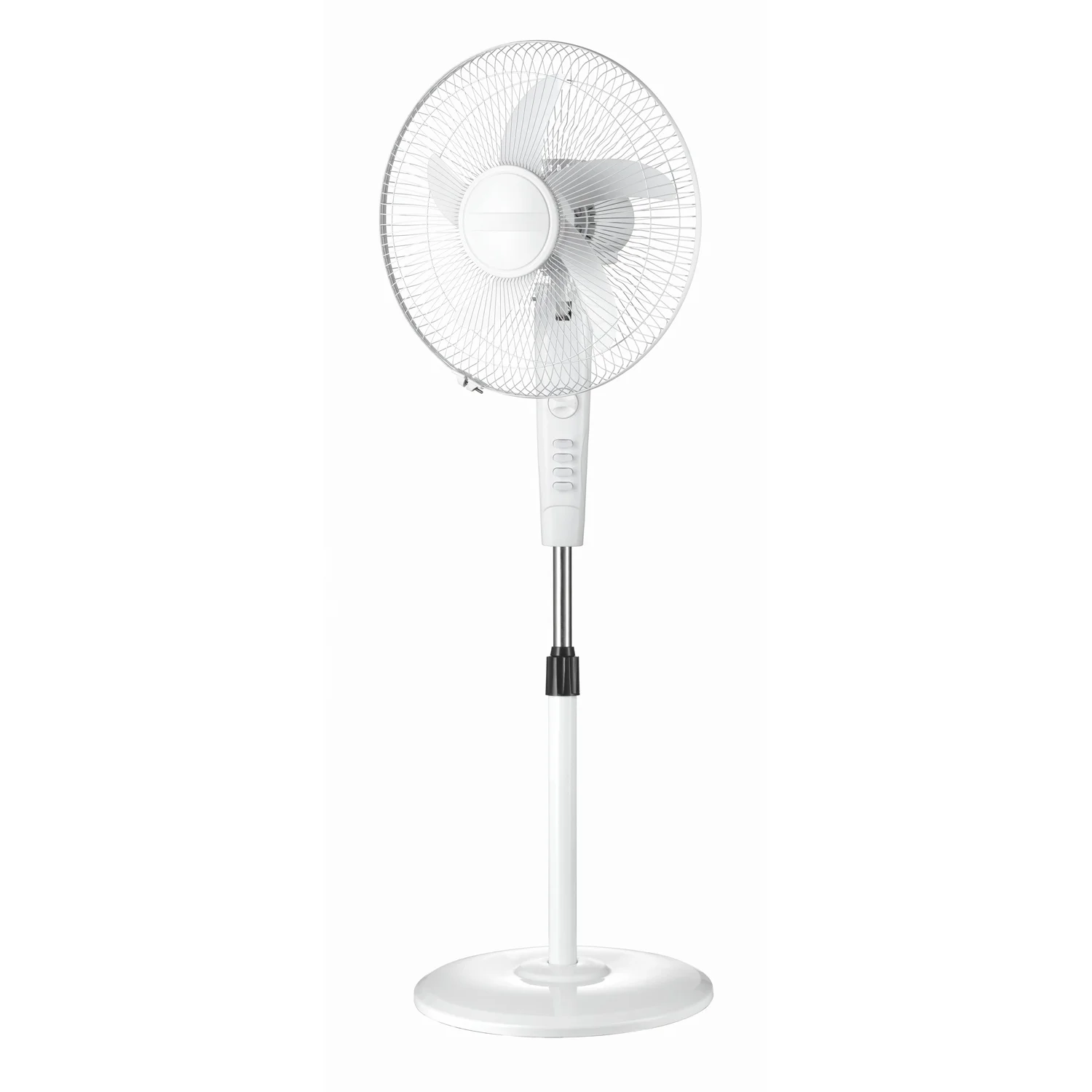 stand Round base pedestal fan 5 blades 16inch smart stand fan