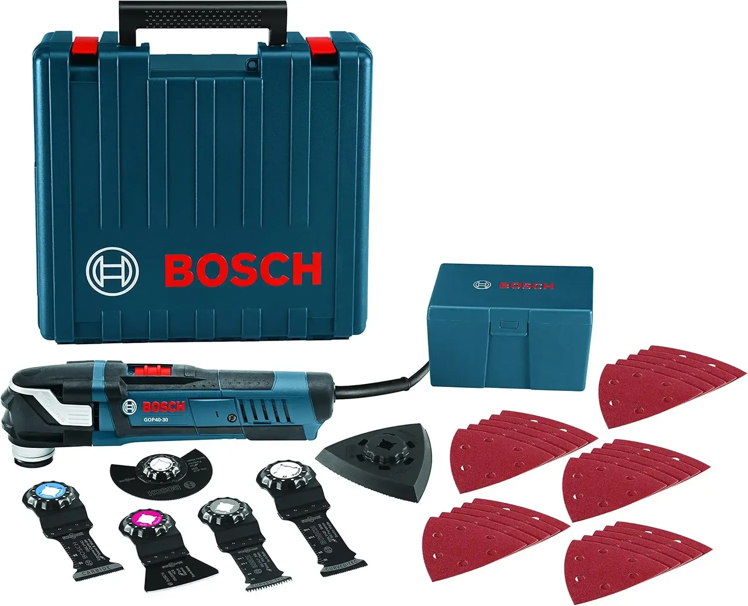 GOP40-30C Oscillating Multi-Tool Kit (32 Accessories & Case) - 4.0 Amp Motor, 20,000 Oscillations per Minute,