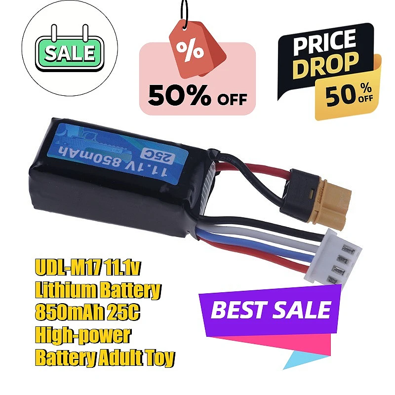 

11.1V 850mAh 25C High-power Lithium Battery for UDL-M17 Toy Gun