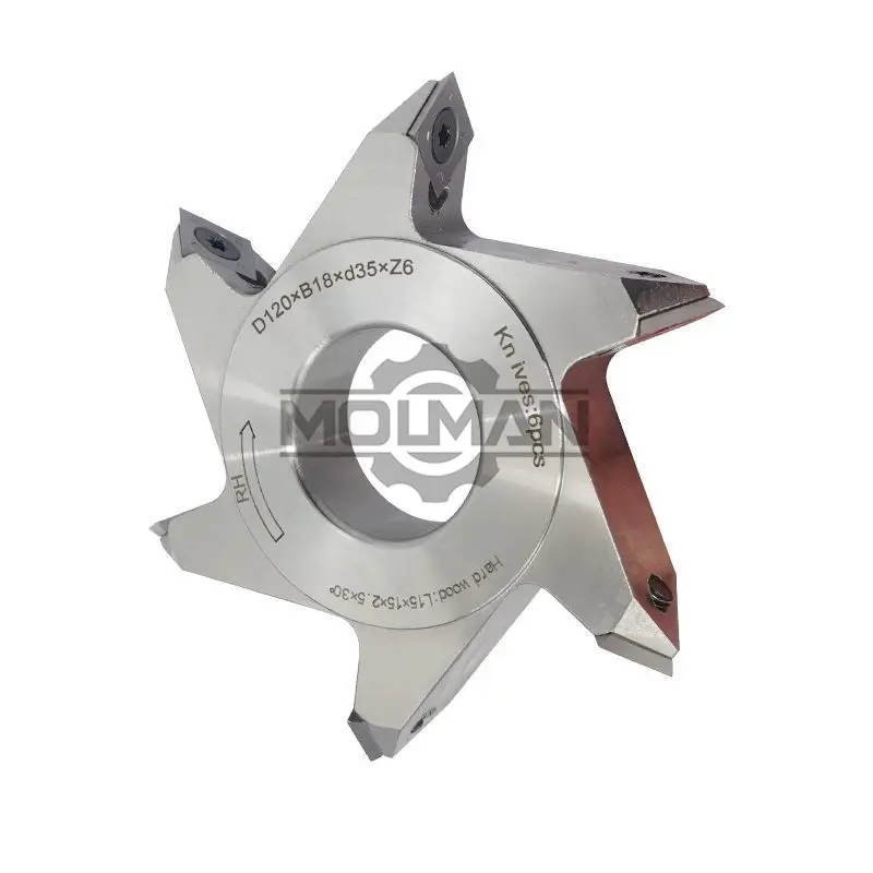 V-groove Cutter Replaceable Carbide Insert Edge Trimming End Mill Tenon Groove Knife Woodworking Tool