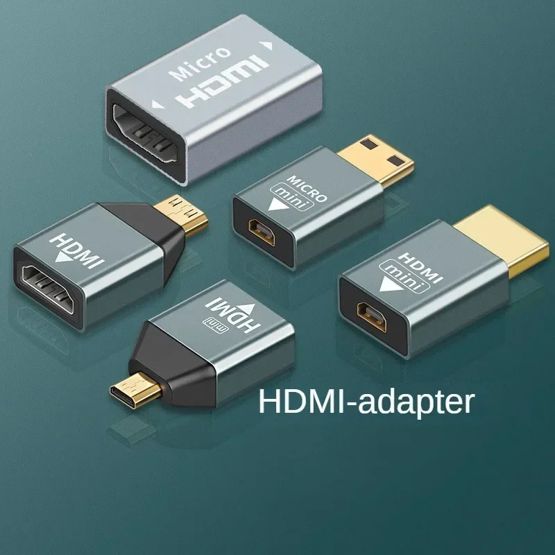 4K60HZ Mini Micro HDMI-Compatible adapter converter For Laptop Graphics Card Camera TV Monitor HD Adapter Audio Video