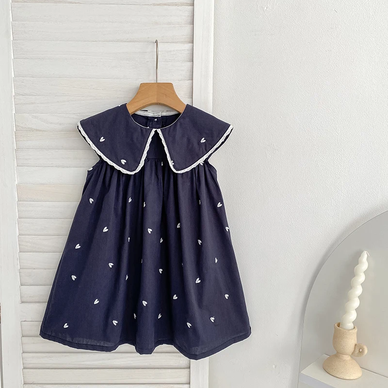 2026 Sommer-Schwesterkleidung 0-24M Baby Mädchen Ärmellose Baumwoll-Stickerei Baby Bodysuit 2-6 Jahre Süße Partykleider für Kinder – Detail 20