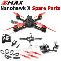 EMAX Nanohawk X Spare Parts Replacement Canopy TH12025 11000kv Motor TH1609 3 Inch Propeller Bottom Carbon Frame Hardware Kit