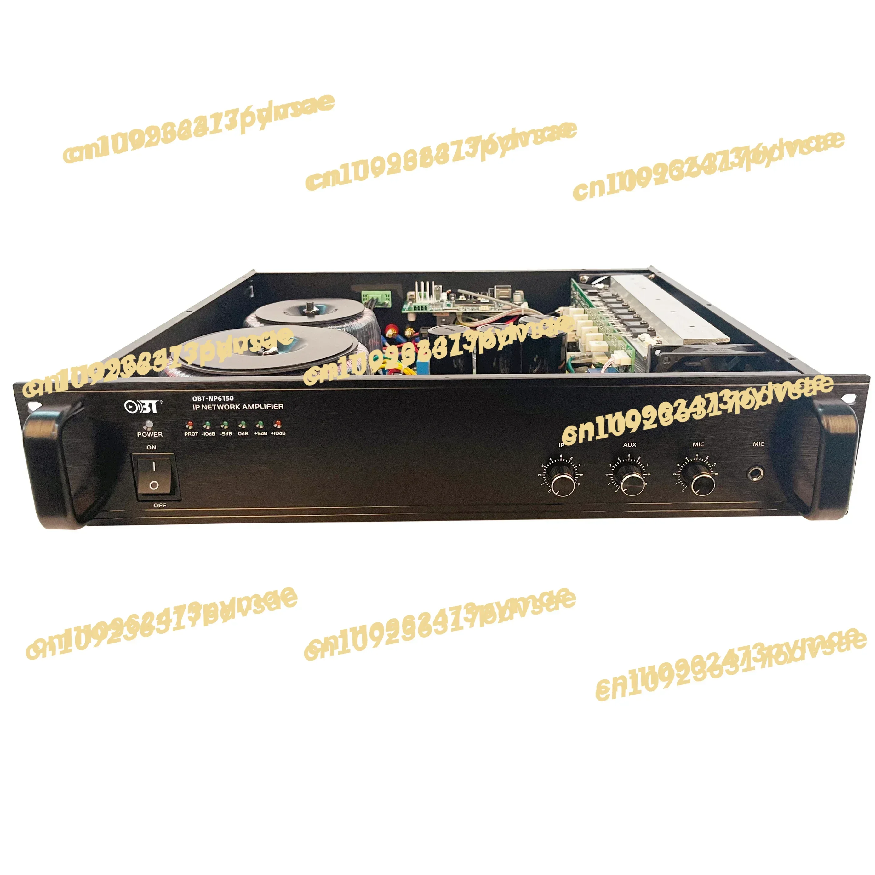 NEW Audio 4 Channel Power Public Address Amplifier and Speakers Power Mixer Pa Amplifier