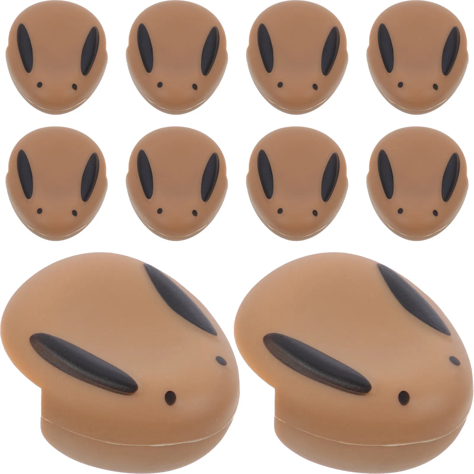 10Pcs Silicone Corner Guards for Babies Rabbit Cartoon Design Anti-Bump Furniture Protector Desk Table Bed Bench Stool Edge