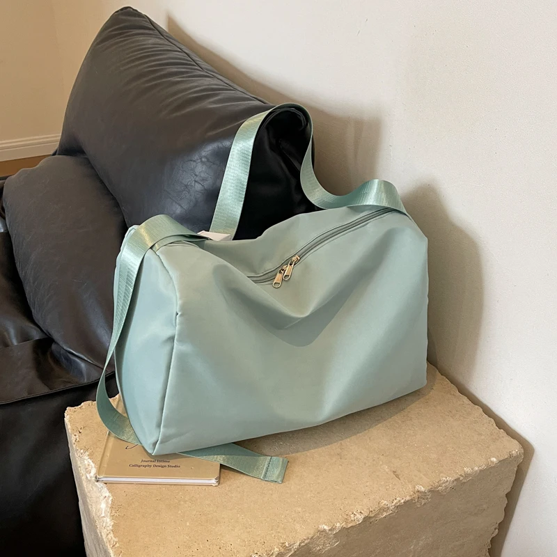 Bolsa impermeável de natação e fitness para mulheres, pano Oxford, grande capacidade, crossbody, ioga, viagem, novo, 2024