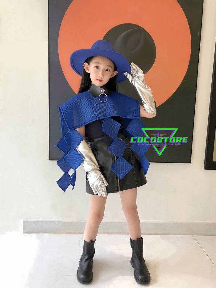Mädchen Hip Hop Street Dance Party Kleid für Kinder Mädchen Kpop Outfit gelb Jazz Tanz Performance Anzug Bühnenshow Dance wear