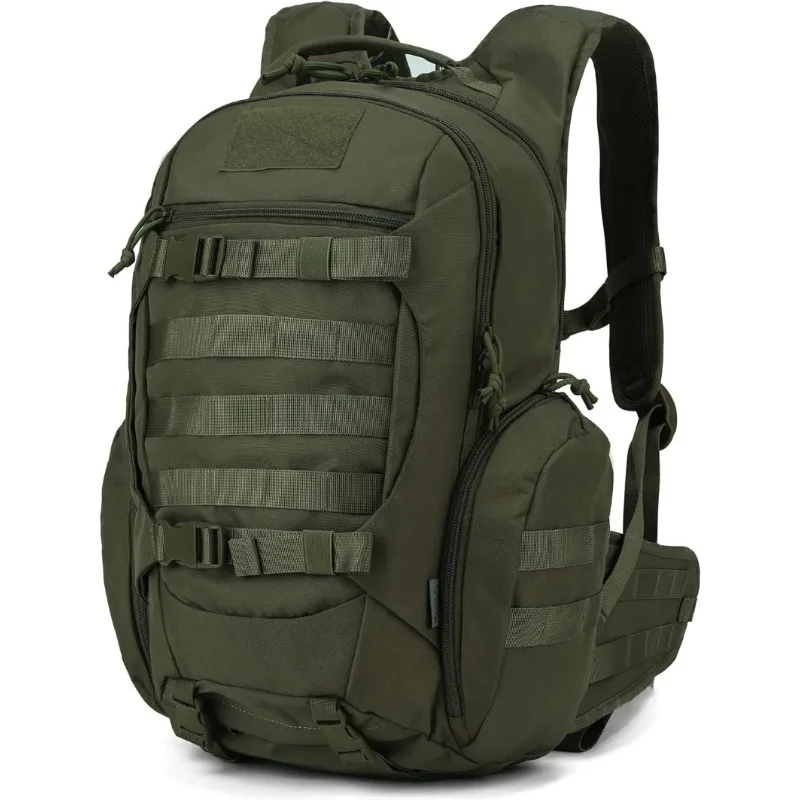 Outdoor Tactical Backpack Molle Pack for Hiking Motorcycle Backpack 28L EDC Bag with Hydration Compartment Waist Belt