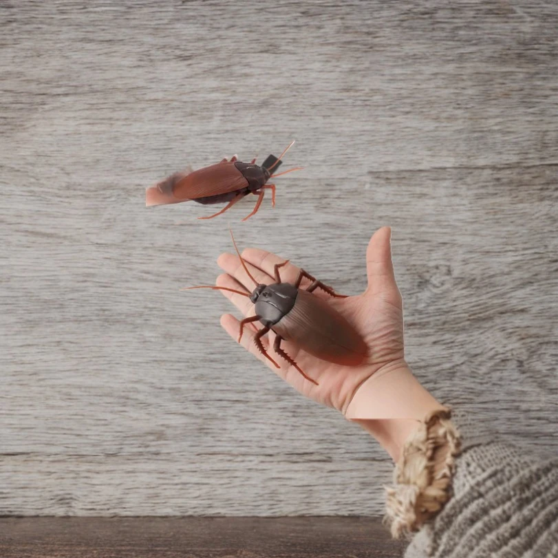 Elektryczny karaluch sztuczny RC symulacja pająk robotyczny zdalnie sterowany mrówka zabawka Halloween Boże Narodzenie mini prezent dla dorosłych żart owad