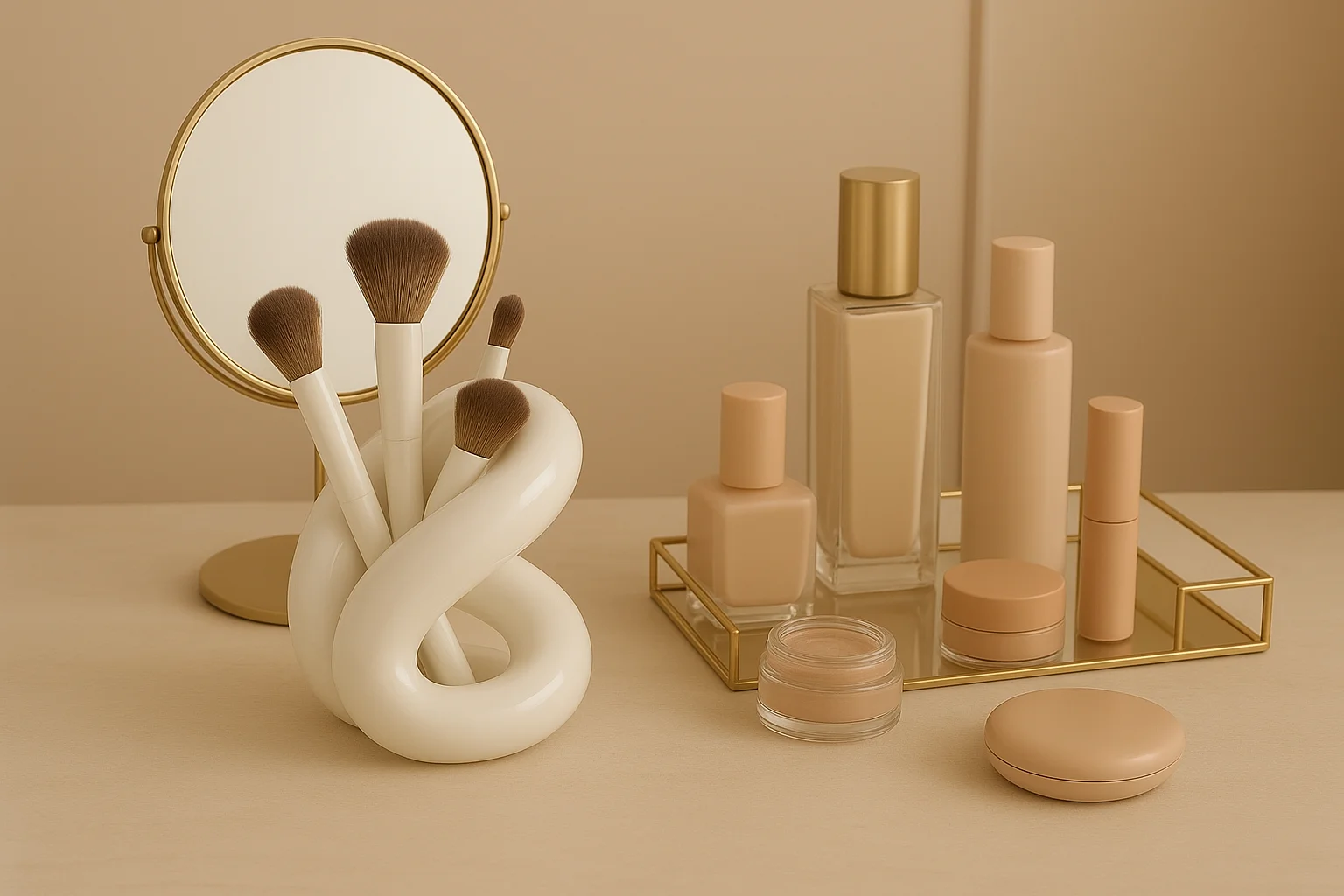 Luxo Cerâmica Maquiagem Brush Holder, Suporte Escova, Estilo Coreano, Kawaii Rack De Armazenamento, Bonito Casa Decoração Acessórios, Decoração
