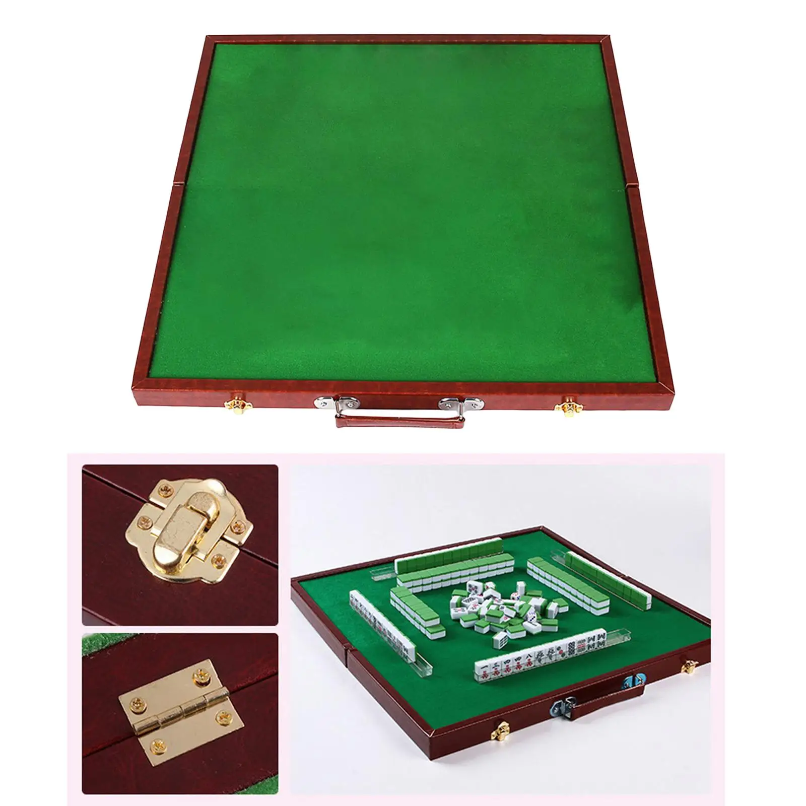 

Foldable Mini Chinese Mahjong Desk Activity Game,Leisure Time Game,Tile Game