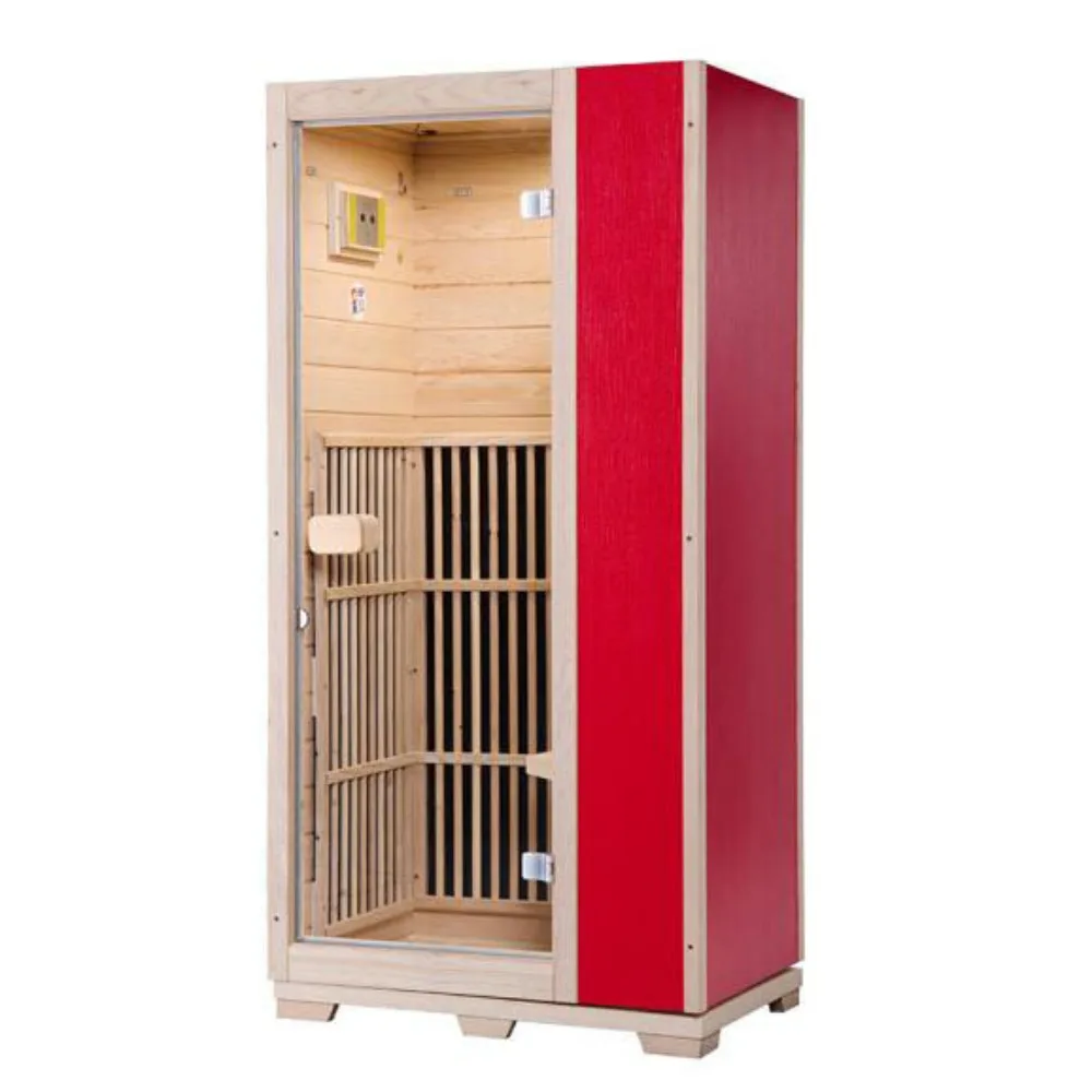 

Customized Indoor Sauna Hammam Modern 1 Person near Far Infrared Sauna Cabinet Mini Wood Dry Steam Sauna Room Home Use for Sale