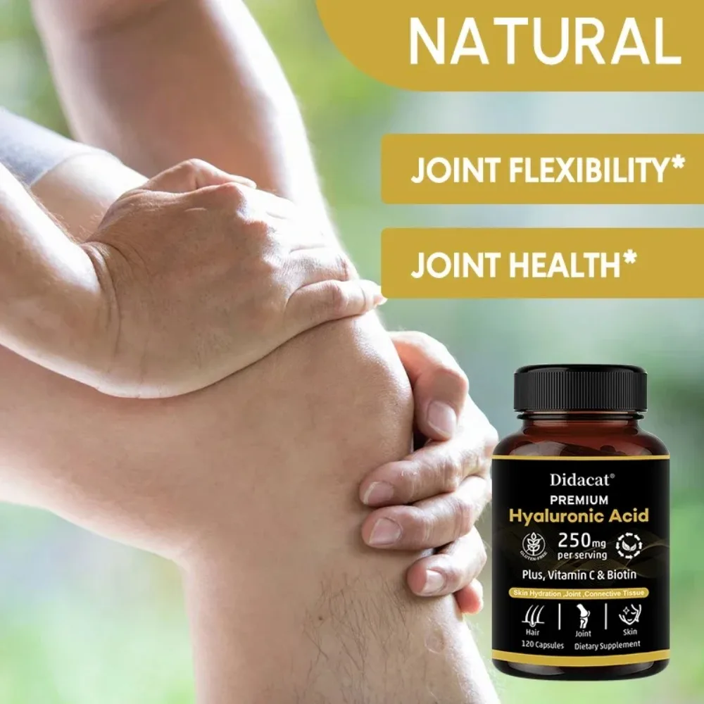 Hyaluronic Acid Capsules - for Healthy Hair, Skin, Nails and Joints for Men and Women, Strong Bones, Energy, and Immune System
