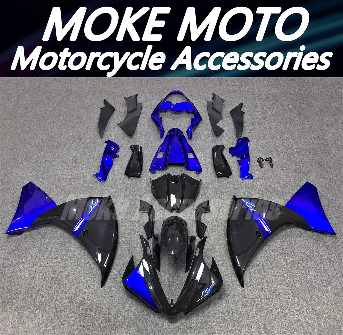 

Moke moto Motorcycle Fairings Kit Fit For Yzf R1 2012 2013 2014 Bodywork Set High Quality ABS Injection NEW Black Blue