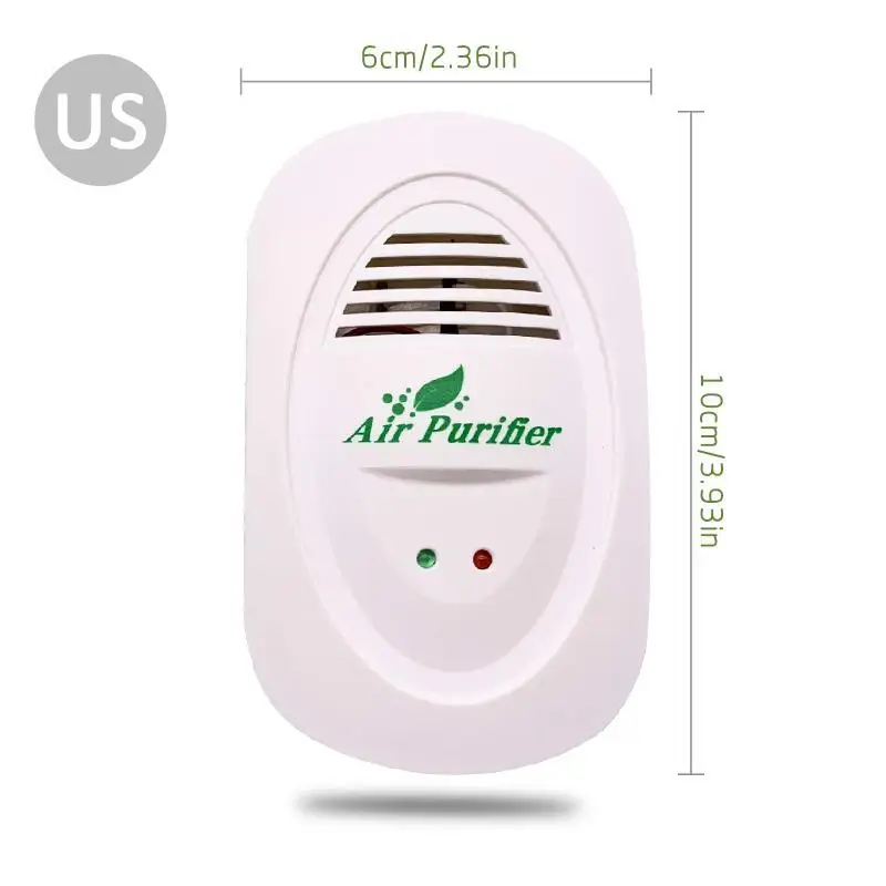 Pluggable Mini Air Purifier Small Room Wall Air Freshens Reduces Odors From Pets, Negative Ion For Office Home US Plug